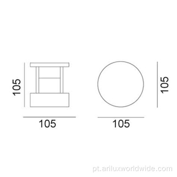 Luzes de jardim 5w externas diretas da fábrica